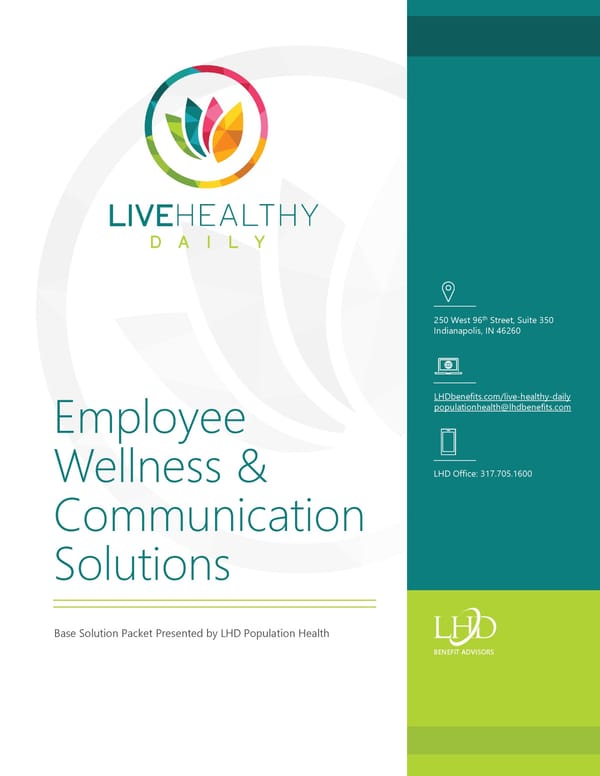 Live Healthy Daily Solutions Overview - Page 1