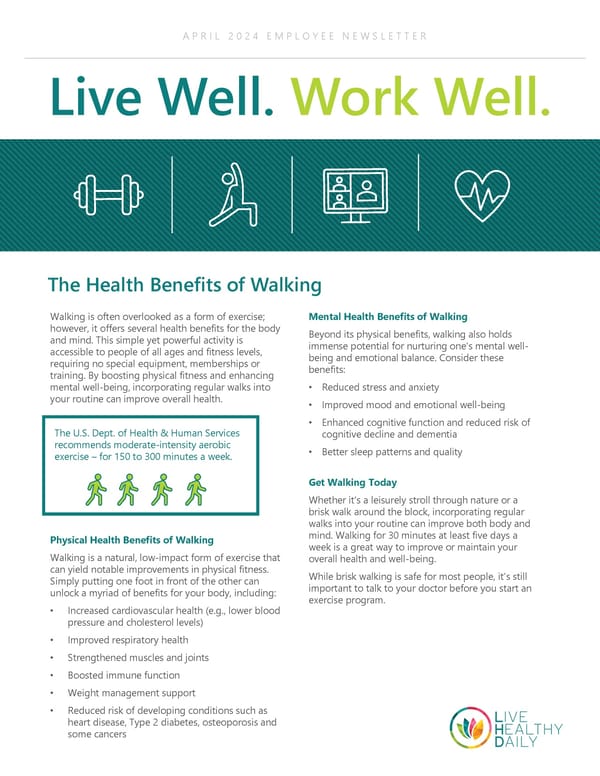 Wellness Newsletter - April 2024 - Page 1