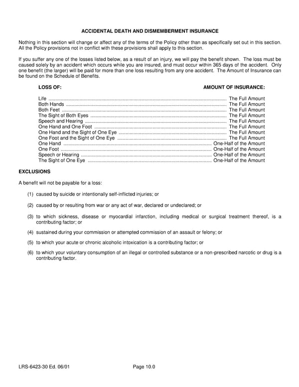 Class 3 Group Life (Basic and Term) Certificate - Page 13