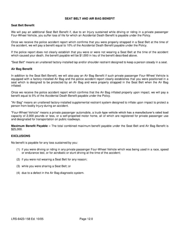 Class 3 Group Life (Basic and Term) Certificate - Page 15