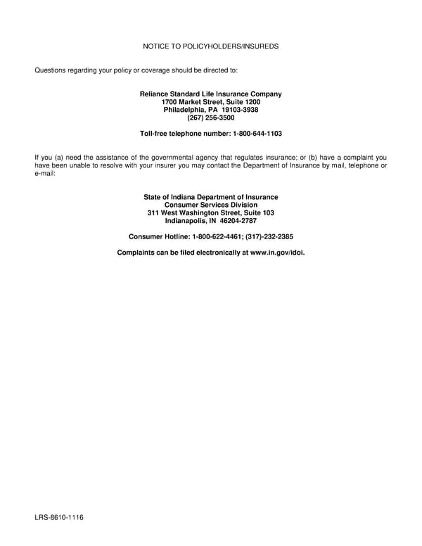 Class 6 Group Life (Basic and Term) Certificate - Page 22