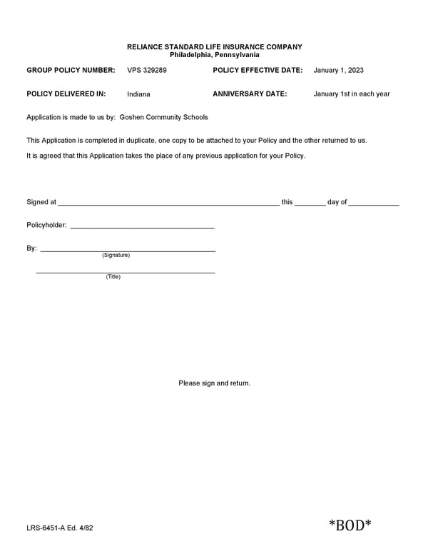 Voluntary Short Term Disability Policy - Page 3