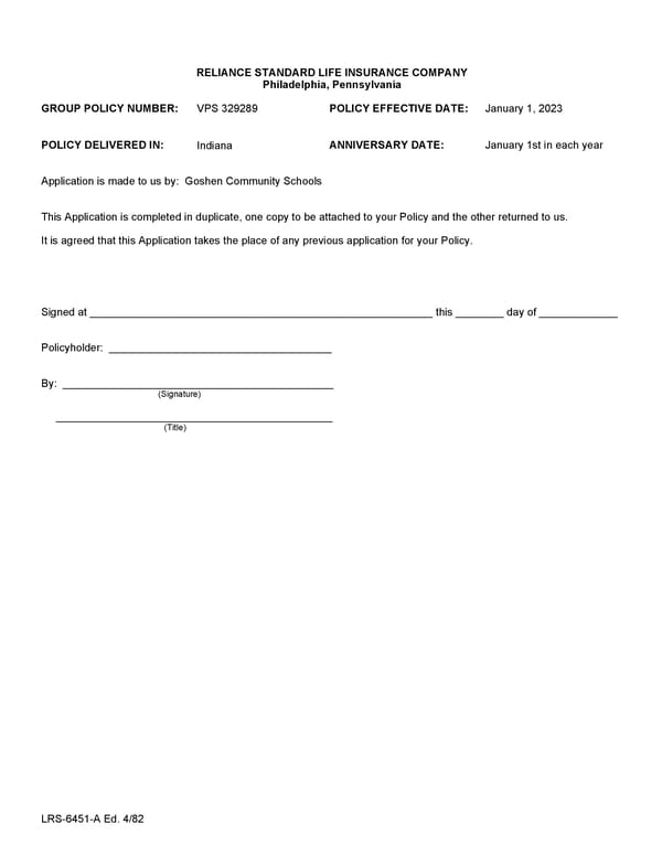 Voluntary Short Term Disability Policy - Page 5