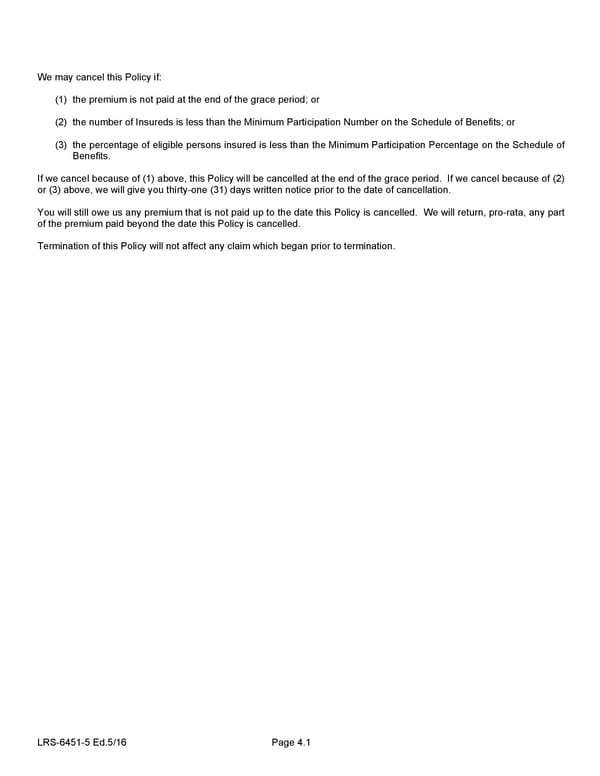 Voluntary Short Term Disability Policy - Page 14