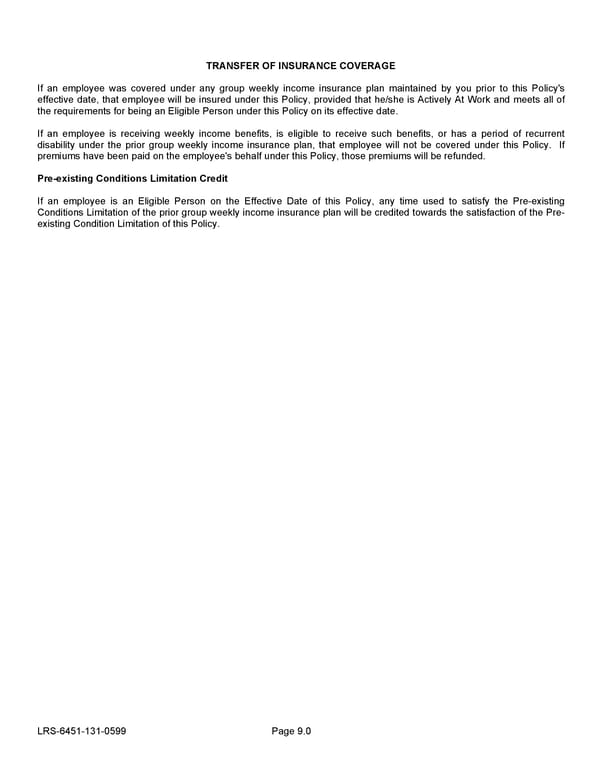 Voluntary Short Term Disability Policy - Page 21