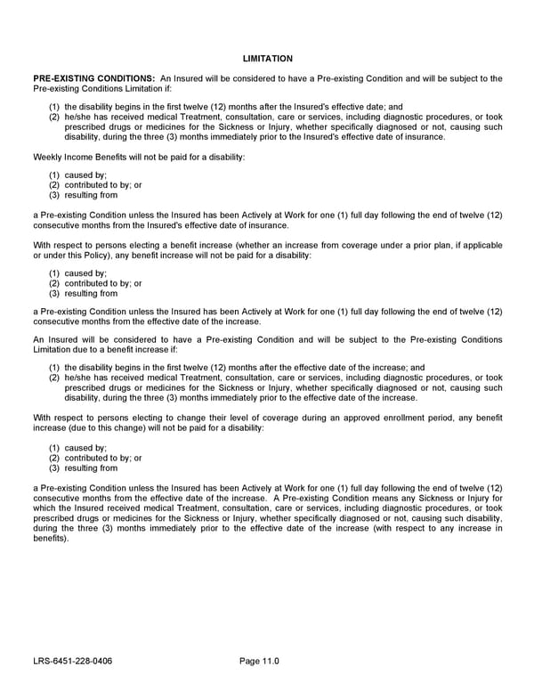 Voluntary Short Term Disability Policy - Page 23