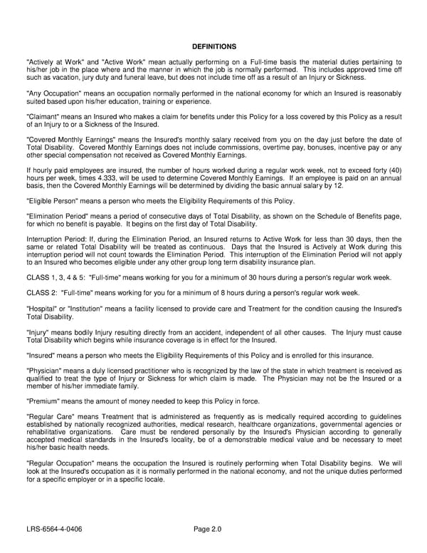 LTD Policy - Page 11