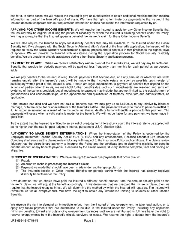 LTD Policy - Page 17