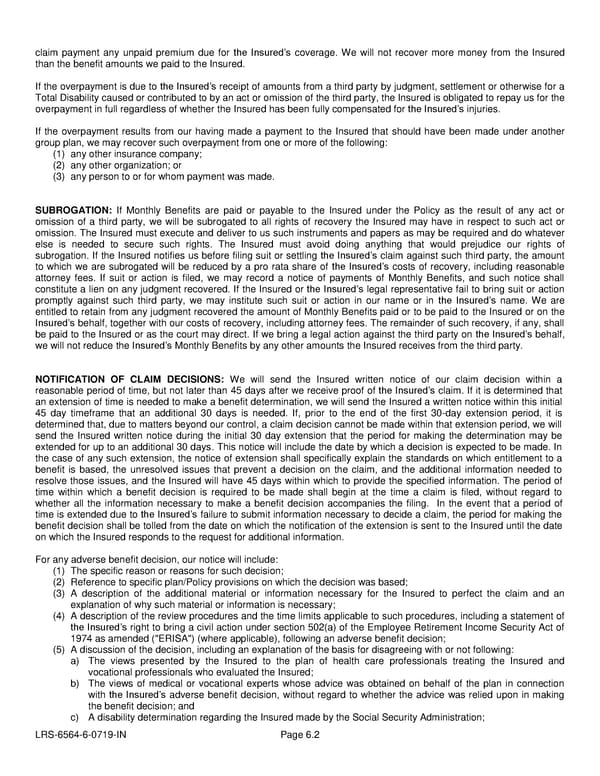 LTD Policy - Page 18