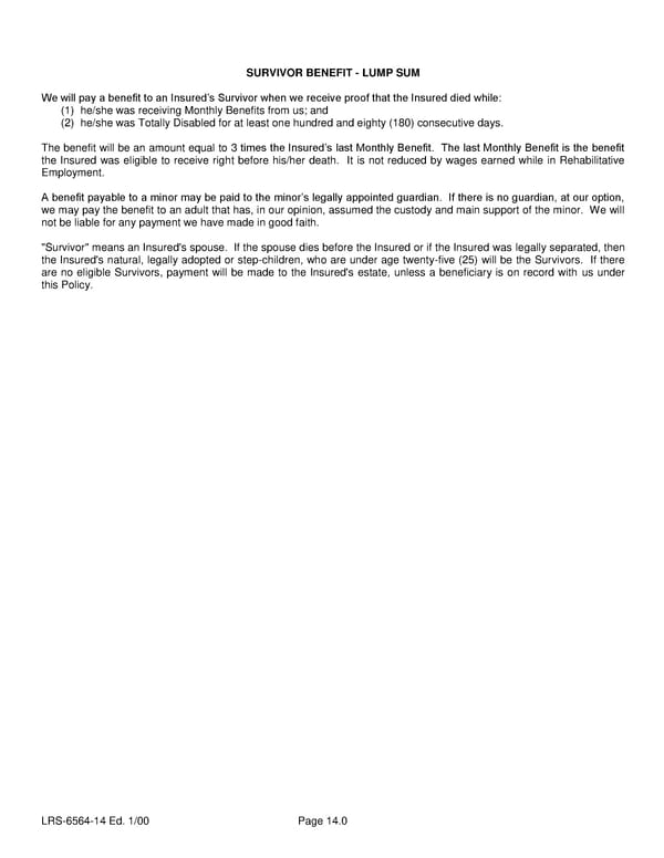 LTD Policy - Page 31