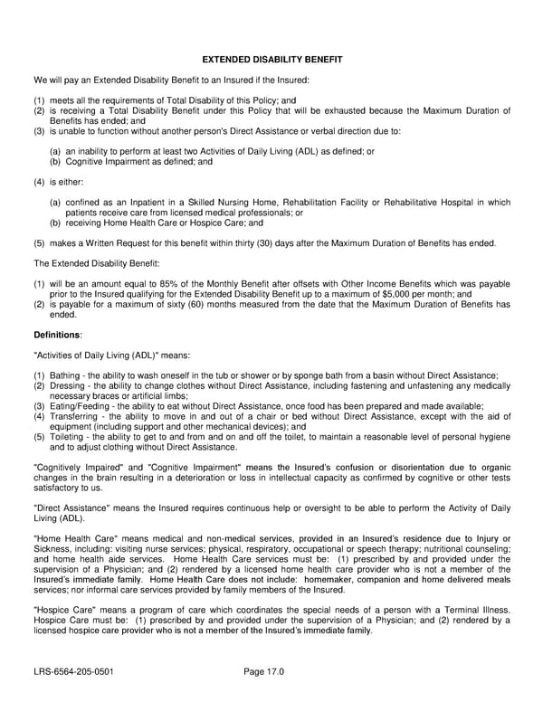 LTD Policy - Page 34