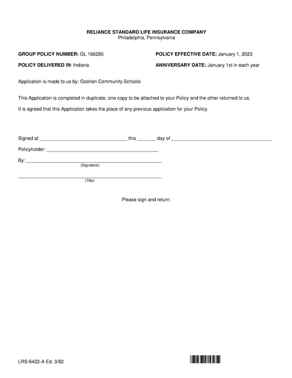 Group Life (Basic and Term) Policy - Page 3