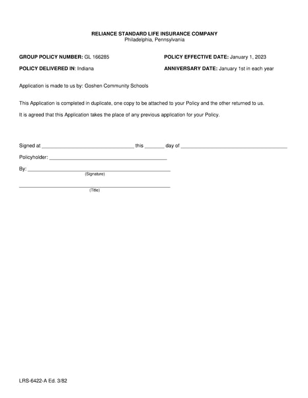 Group Life (Basic and Term) Policy - Page 5