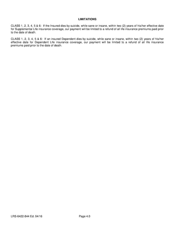Group Life (Basic and Term) Policy - Page 16