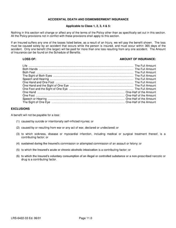 Group Life (Basic and Term) Policy - Page 24