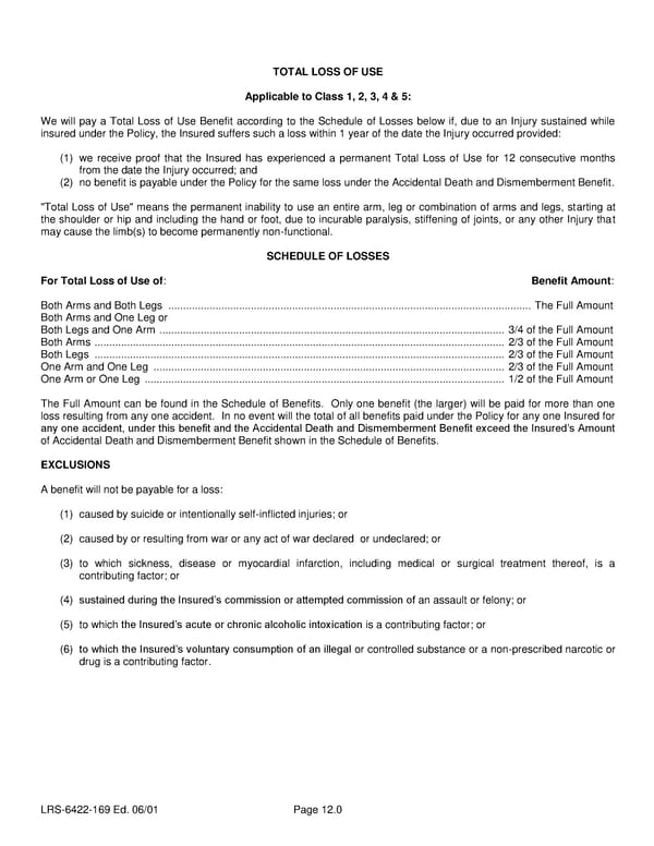 Group Life (Basic and Term) Policy - Page 25
