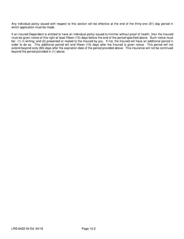 Group Life (Basic and Term) Policy - Page 30