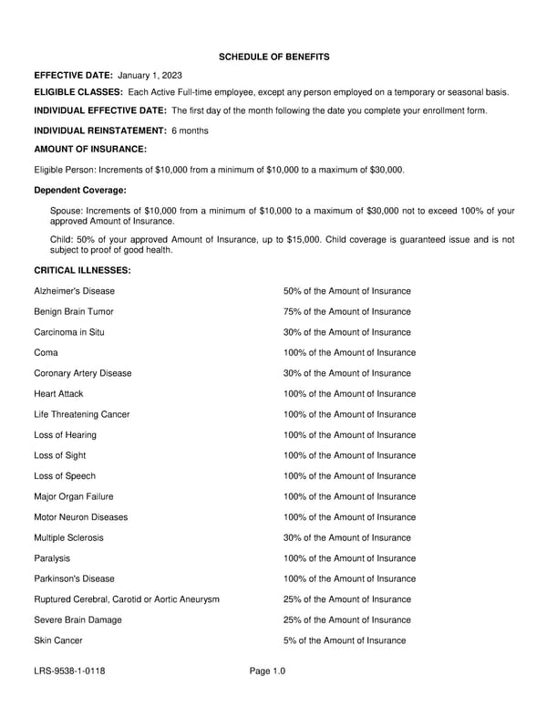 Voluntary Critical Illness Certificate - Page 3