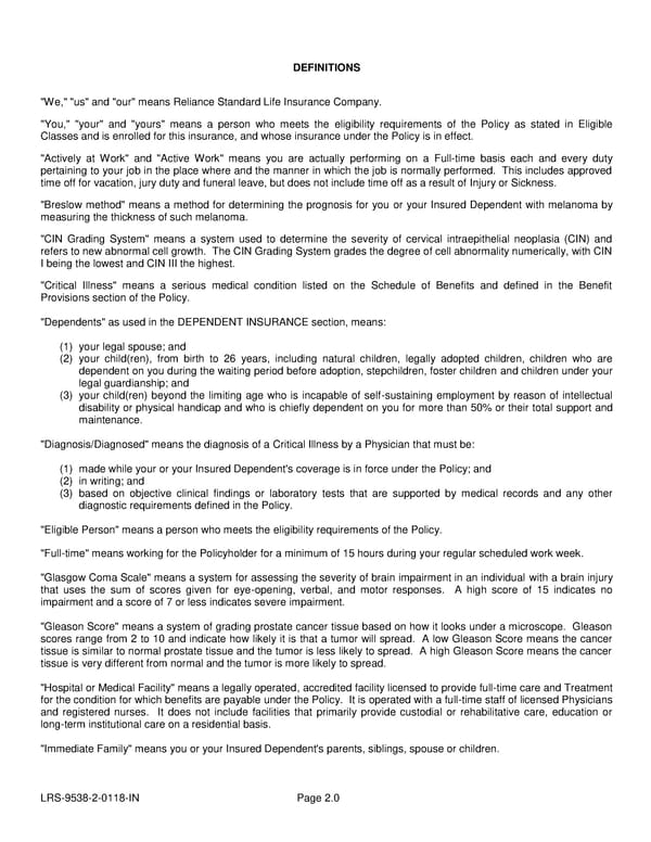 Voluntary Critical Illness Certificate - Page 5