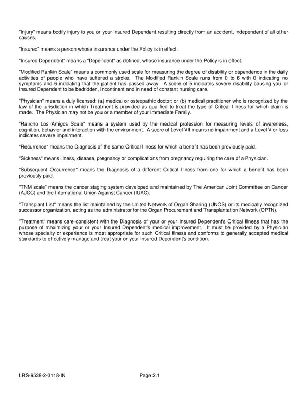 Voluntary Critical Illness Certificate - Page 6