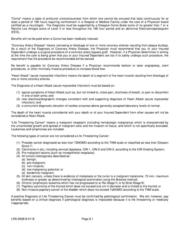 Voluntary Critical Illness Certificate - Page 15