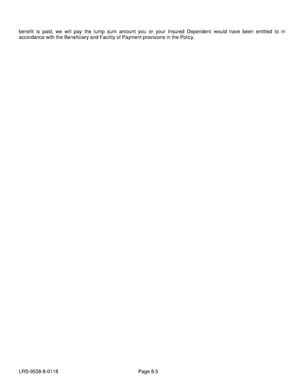 Voluntary Critical Illness Certificate - Page 19