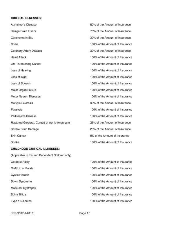 Voluntary Critical Illness Policy - Page 10