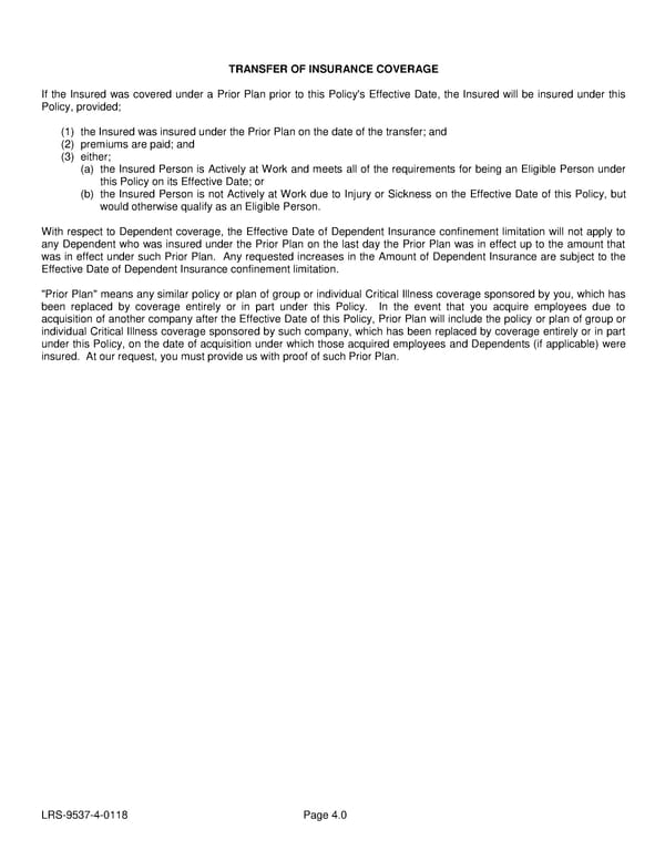 Voluntary Critical Illness Policy - Page 15