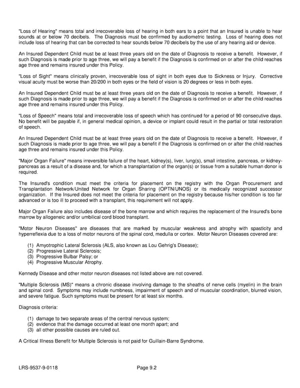 Voluntary Critical Illness Policy - Page 25