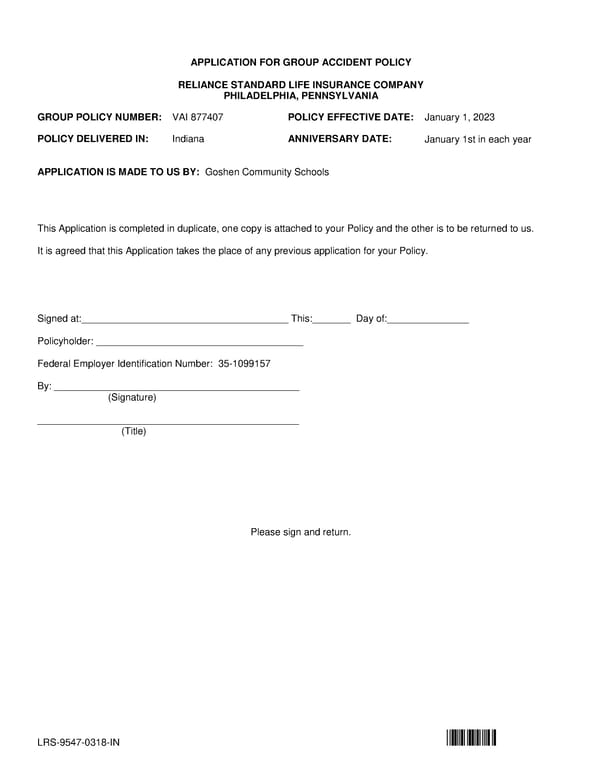 Voluntary Accident Policy - Page 3