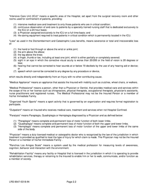Voluntary Accident Policy - Page 17