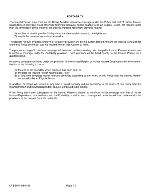 Voluntary Accident Policy - Page 24