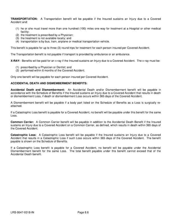 Voluntary Accident Policy - Page 31