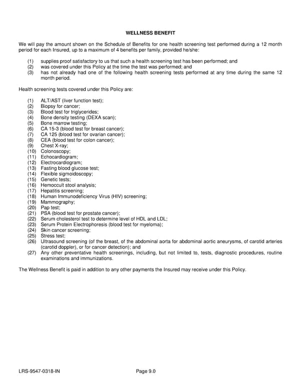 Voluntary Accident Policy - Page 32