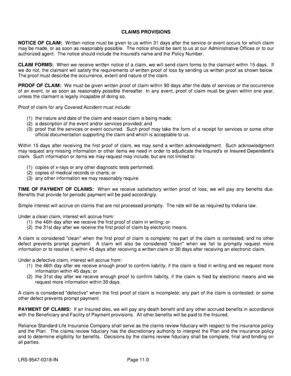 Voluntary Accident Policy - Page 34