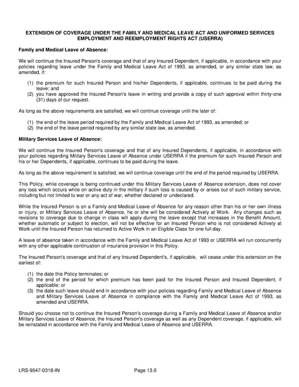 Voluntary Accident Policy - Page 37
