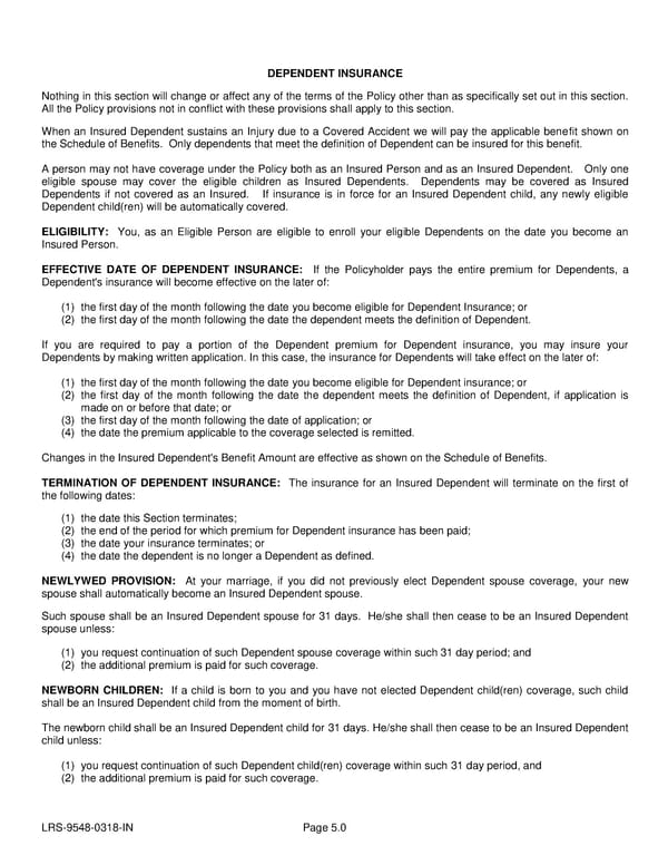 Voluntary Accident Certificate - Page 13
