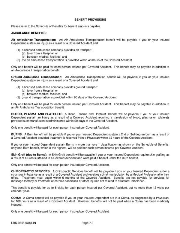Voluntary Accident Certificate - Page 16