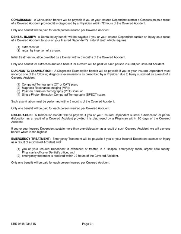 Voluntary Accident Certificate - Page 17