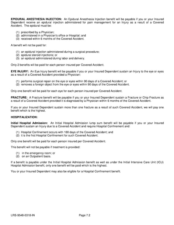 Voluntary Accident Certificate - Page 18