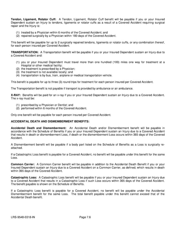 Voluntary Accident Certificate - Page 22