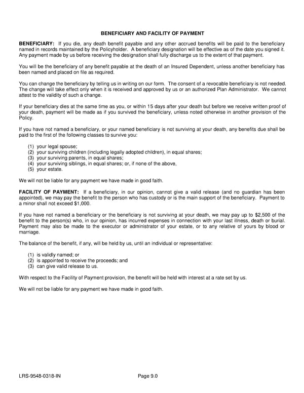 Voluntary Accident Certificate - Page 24
