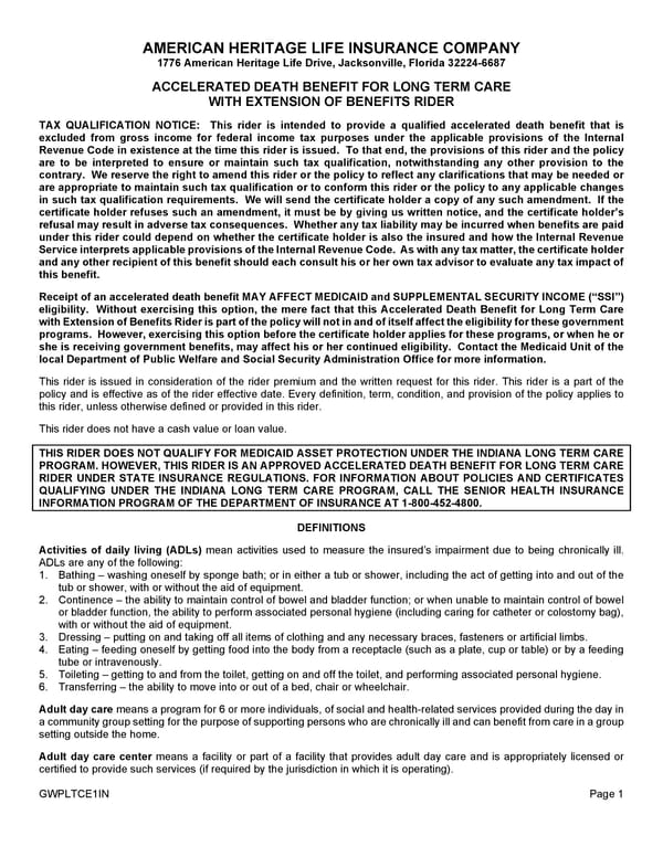 Group Whole Life Policy - Page 25