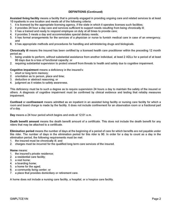 Group Whole Life Policy - Page 26