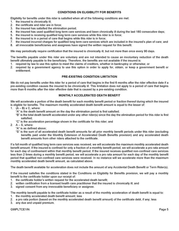 Group Whole Life Policy - Page 29