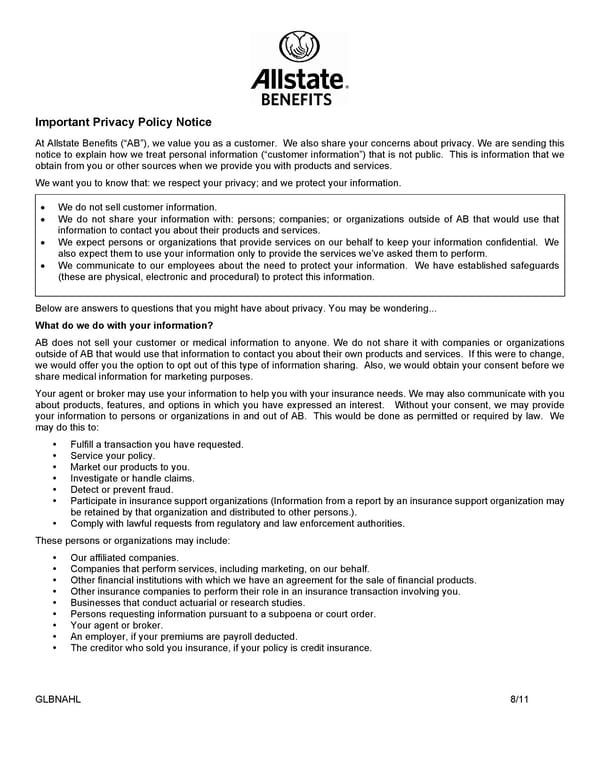 Group Whole Life Policy - Page 32