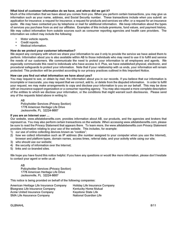 Group Whole Life Policy - Page 33