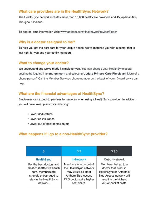 HealthSync FAQs    Member 3 Tier - Page 2