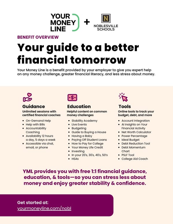 Financial Benefit Overview - Page 1