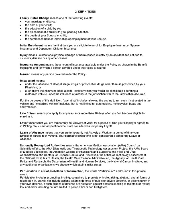 Critical Illness cert - Page 10